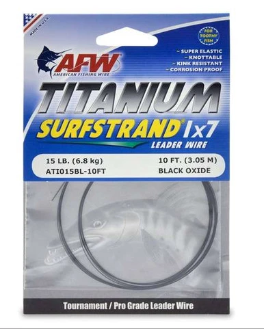 American Fishing Wire Titanium Surfstrand Leader Wires 3 American Fishing Wire Titanium Surfstrand Leader Wires