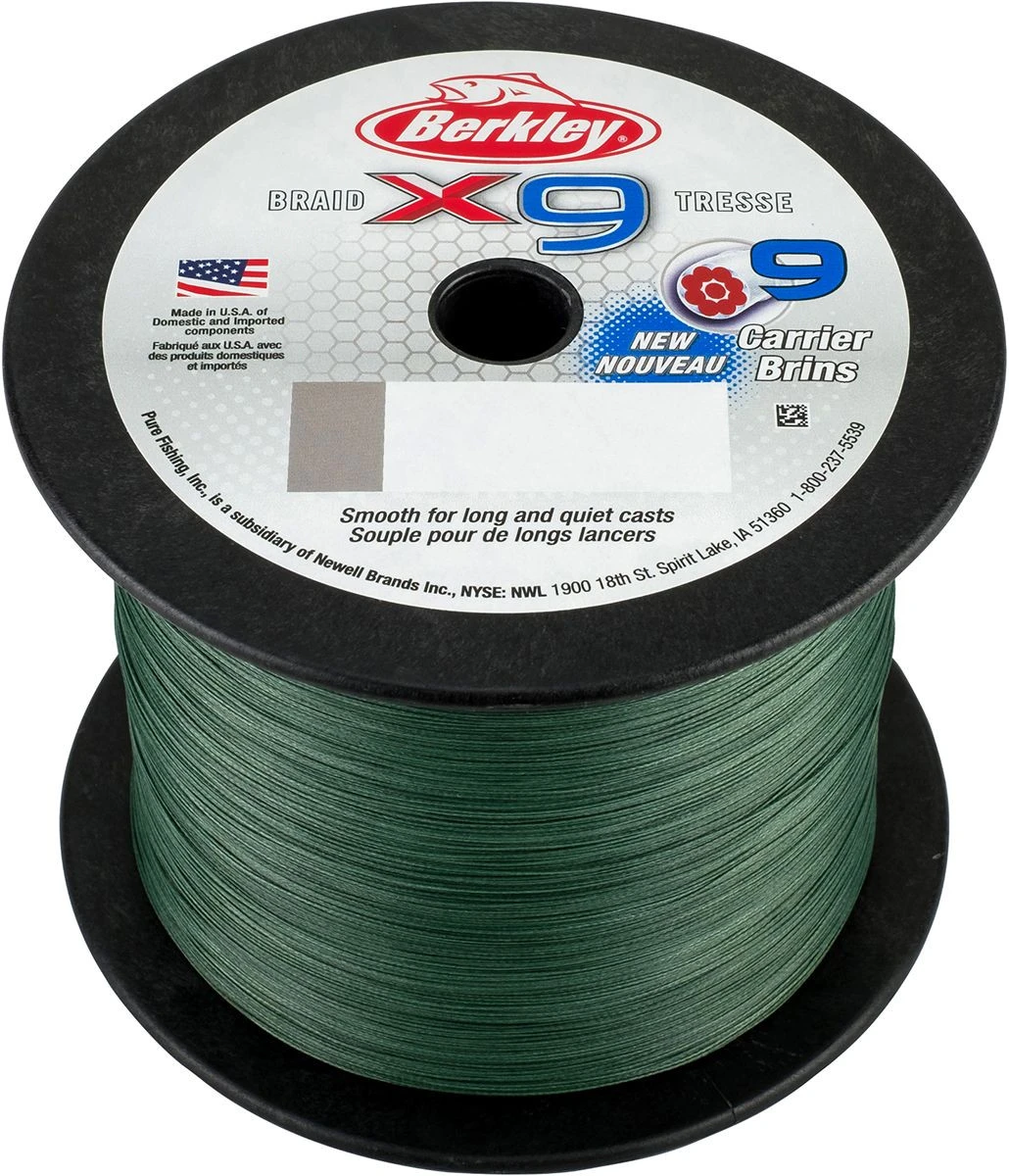 Berkley X9 Braided Line - Low-Vis Green 4 Berkley X9 Braided Line - Low-Vis Green - Image 2