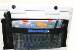 CoolerWebs Large 20in X 9in Cooler Lid Storage Pocket -Saltwater Fishing Tackle Store coolerwebs cw209blkv cooler lid storage pocket 75904.1696837944