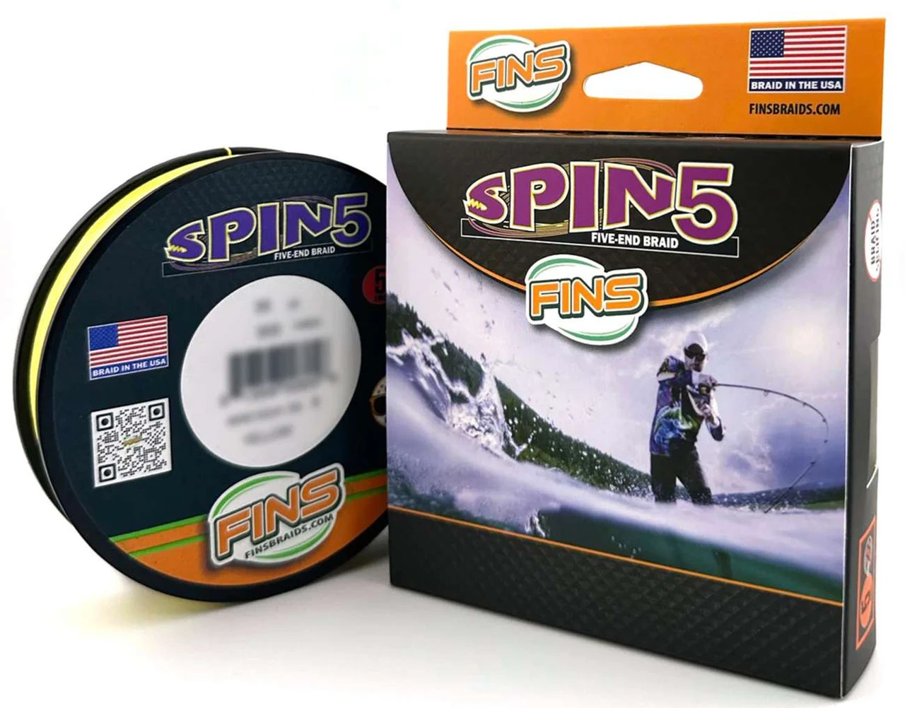 FINS Spin5 Braided Line - Yellow 3 FINS Spin5 Braided Line - Yellow