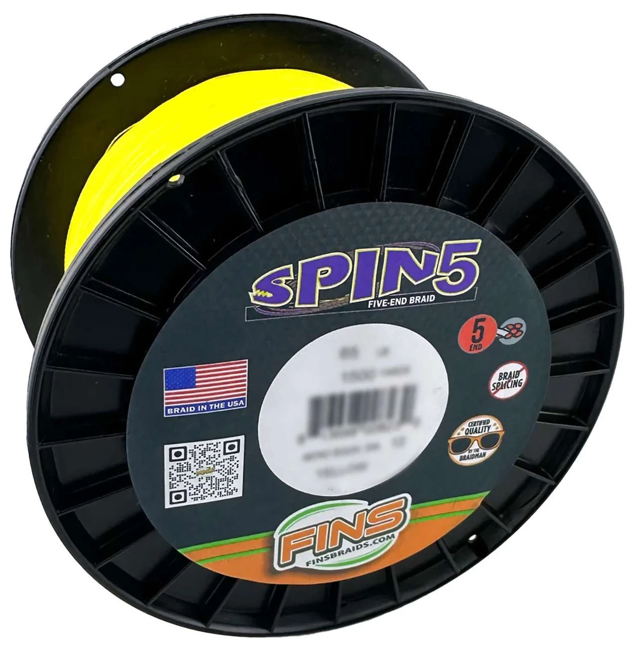 FINS Spin5 Braided Line - Yellow 4 FINS Spin5 Braided Line - Yellow - Image 2