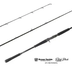 Maxel Hybrid HY20BG Right Hand / OTI-PBI701MHFA Pitch Black Combo -Saltwater Fishing Tackle Store ocean tackle international hy20bg oti pbi701mhfa pitch black conventional combo 99843.1733326792
