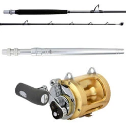 Shimano Terez TZBWHS57HA / Tiagra TI50WLRSA BW High Speed Trolling Standup Combo - UB2-SLV