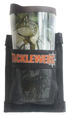 TackleWebs Hook And Loop 6in X 6in Mesh Cup Holder